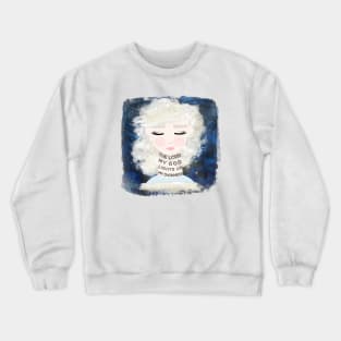 "The Lord My God Lights Up My Darkness #1"  Christian Encouragement Crewneck Sweatshirt